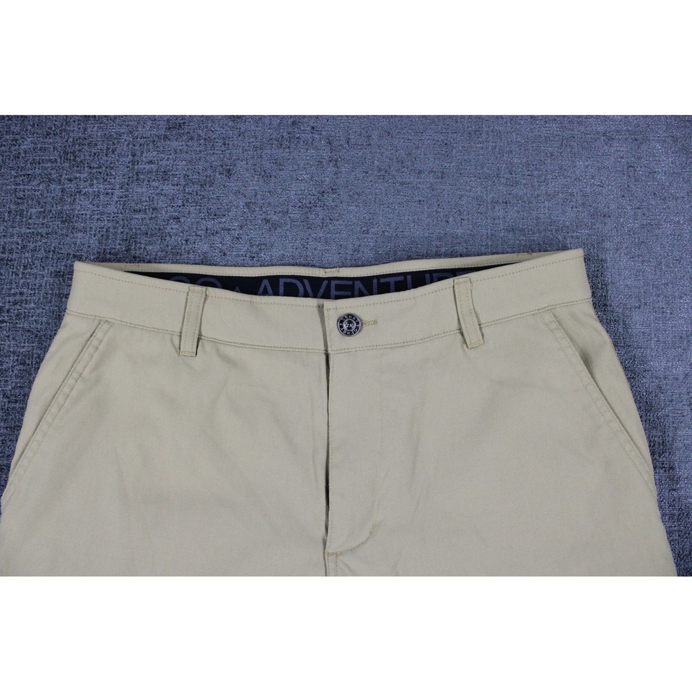 Gerry Mens Fleece Lined Adventure Pants Tan Khaki Hiking Utility 32x30 Stretch - Picture 2 of 11